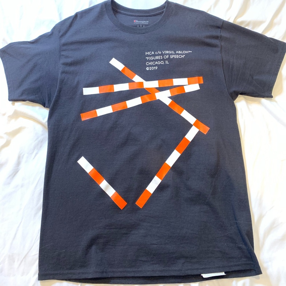 Virgil Abloh x Champion MCA t shirt